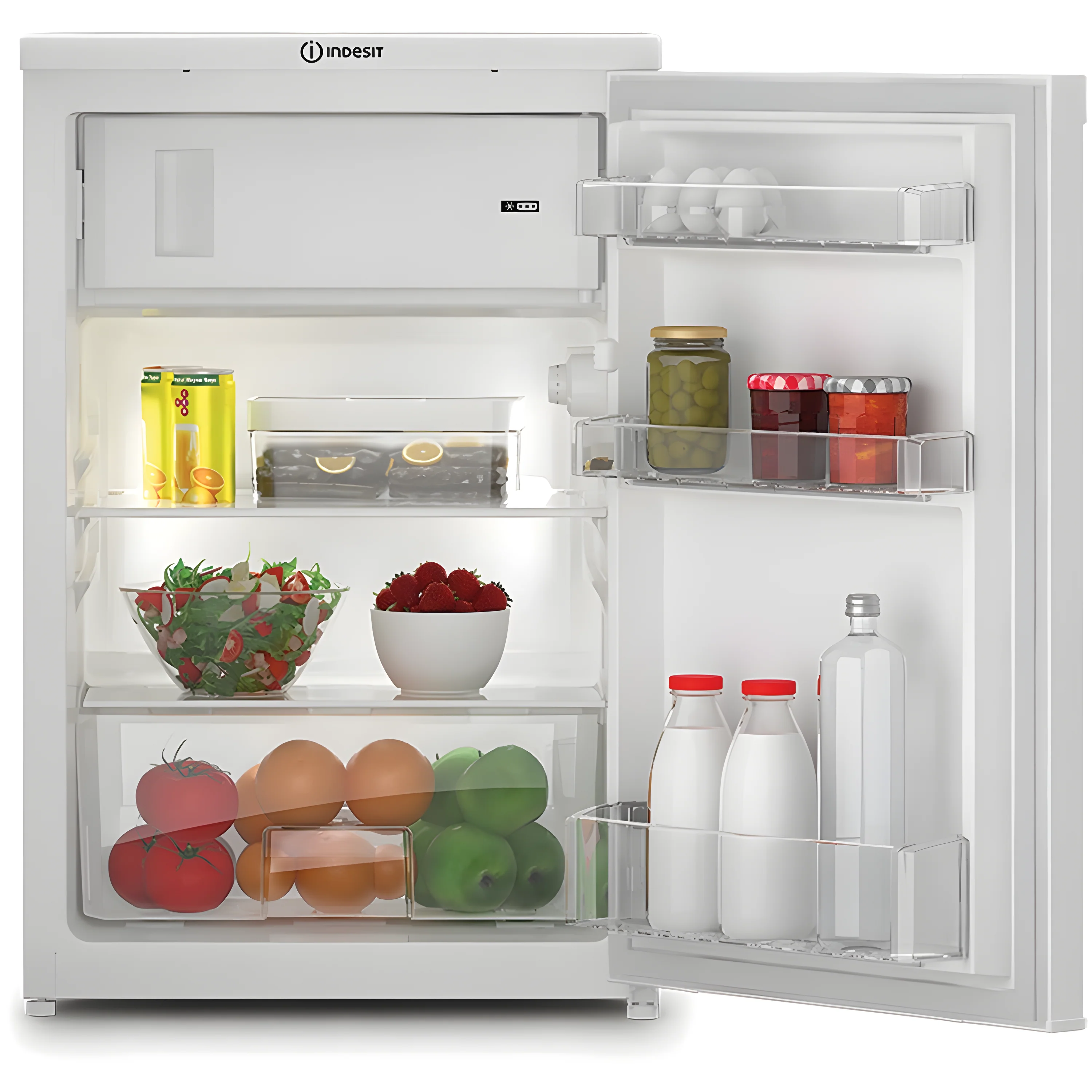Indesit I55V1 112W UK - White Under Counter Fridge with Ice Box - 114 Litres - E Energy Rating - Image 4