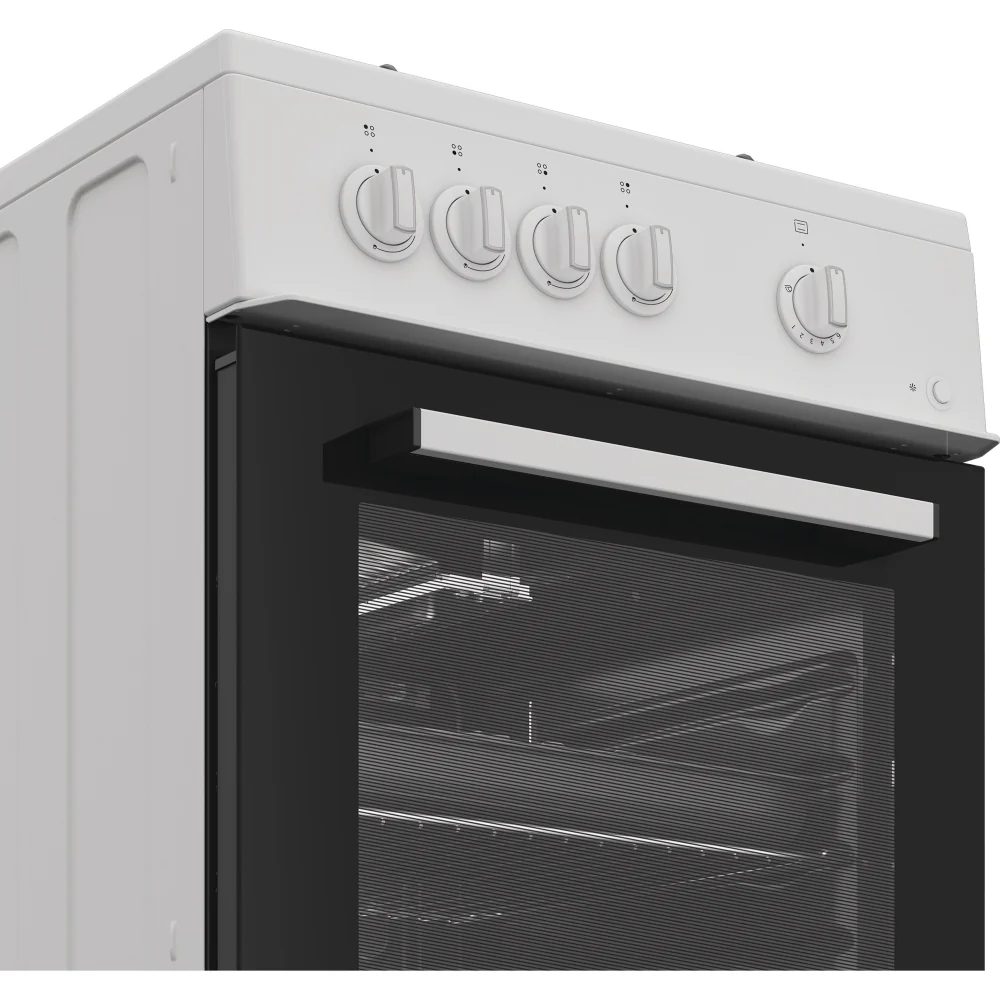 Indesit I5G1KMW - White Gas Cooker - 55L Single Oven - A Rated - Image 3