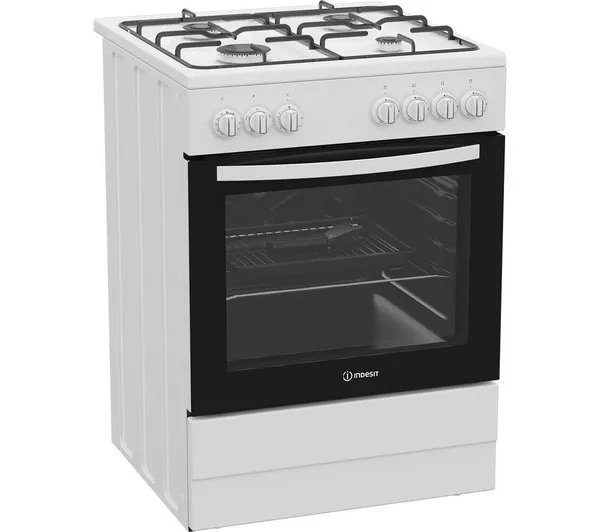 Indesit I6G3PMW/UK - White Dual Fuel Cooker - 60cm - A Energy - Image 2