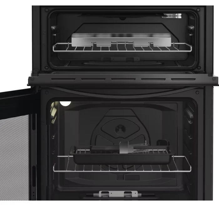 Indesit IDG6GB- Black 60cm Gas Double Cooker - A+ Energy Rating - Image 2