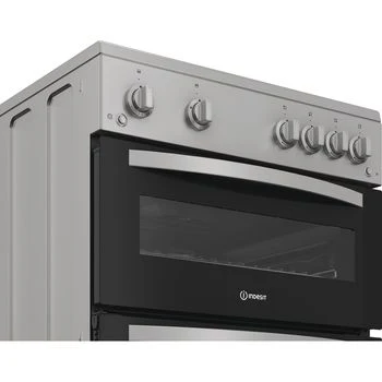 Indesit IDG6GS - Silver 60cm Gas Double Cooker - A+ Energy Rating - Image 5