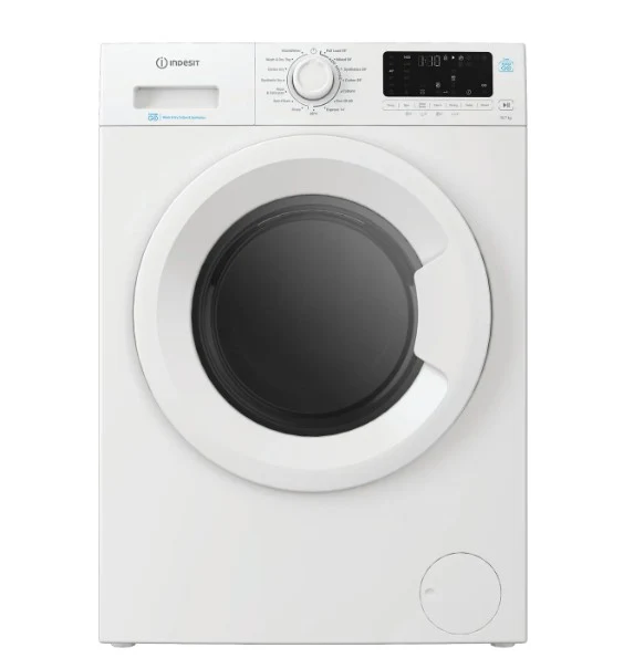 Indesit IDP 10747 PUSH&GO UK 10Kg / 7Kg Washer Dryer with 1400 rpm - White - D Rated - Image 4