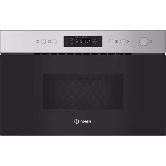 Indesit IMK12XUK - Stainless Steel Built-In Microwave - 22L Capacity