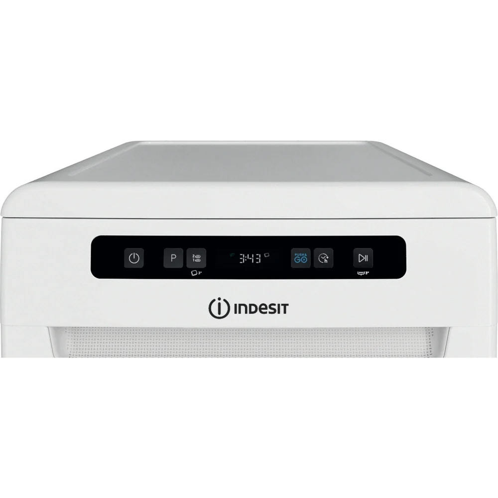 Indesit IN2FD10CS70WUK - White Slimline Dishwasher - 10 Place Settings - D Energy - Image 4