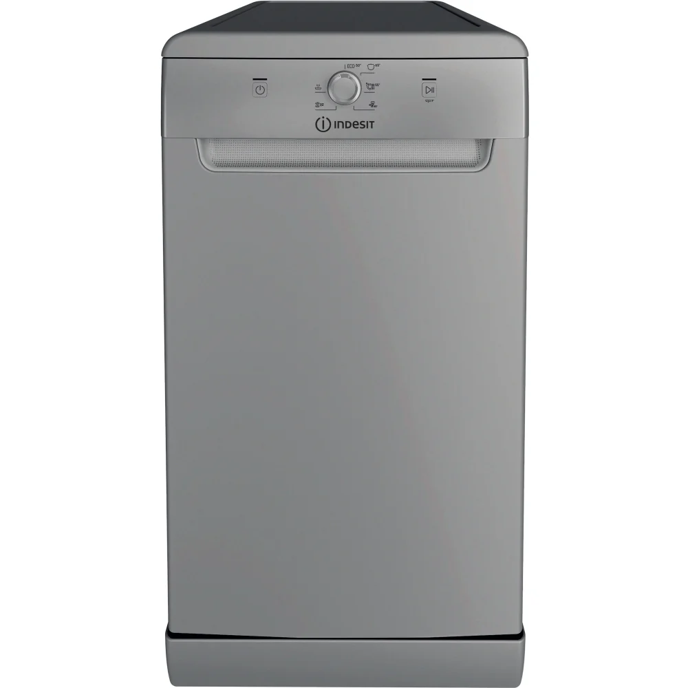 Indesit IN2FE10CS90SUK - Silver Slimline Dishwasher - 10 Place Settings - E Energy Rated