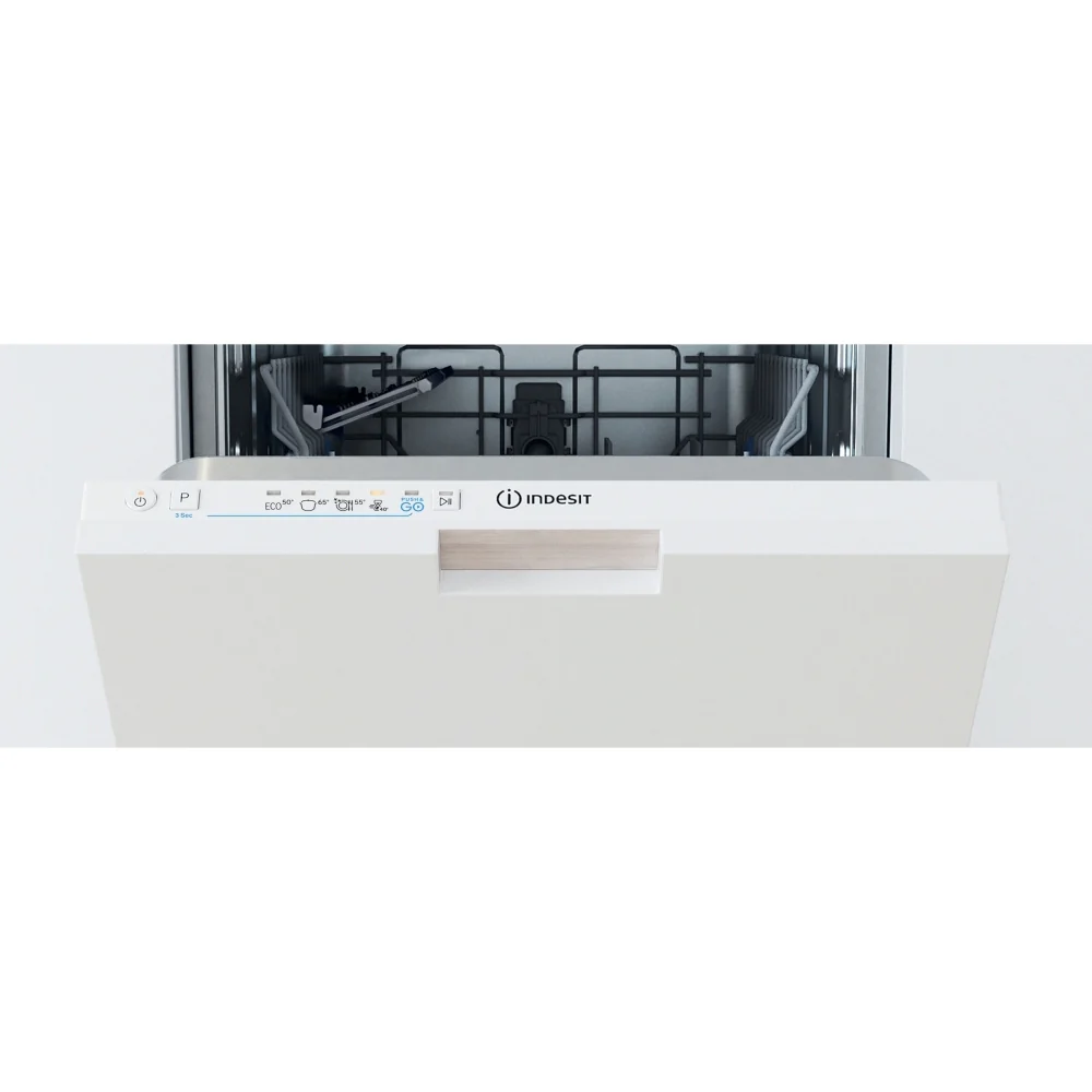 Indesit IN2ID10CS80UK - White Slimline Dishwasher - 10 Place Settings - D Energy - Image 2