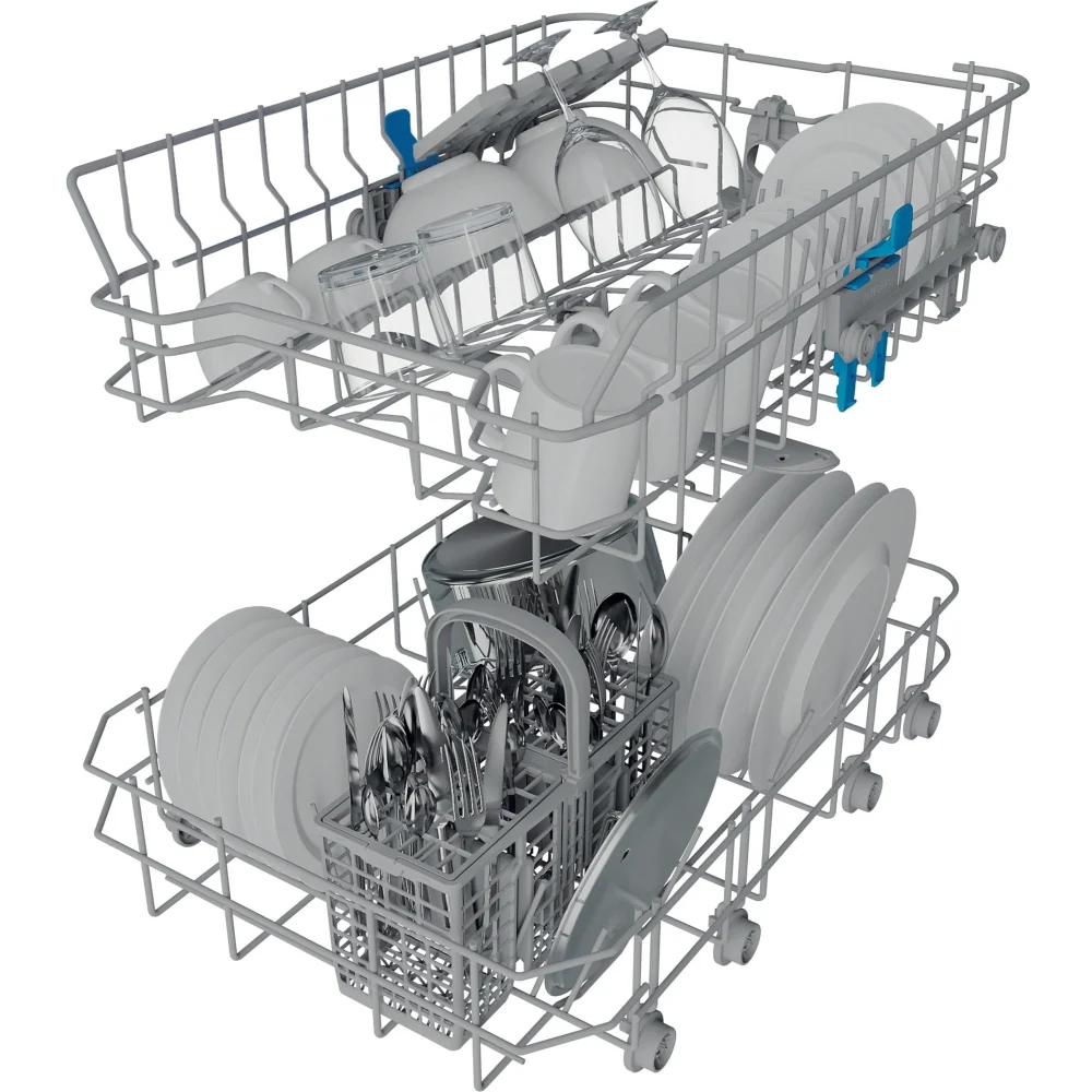 Indesit IN2ID10CS80UK - White Slimline Dishwasher - 10 Place Settings - D Energy - Image 4