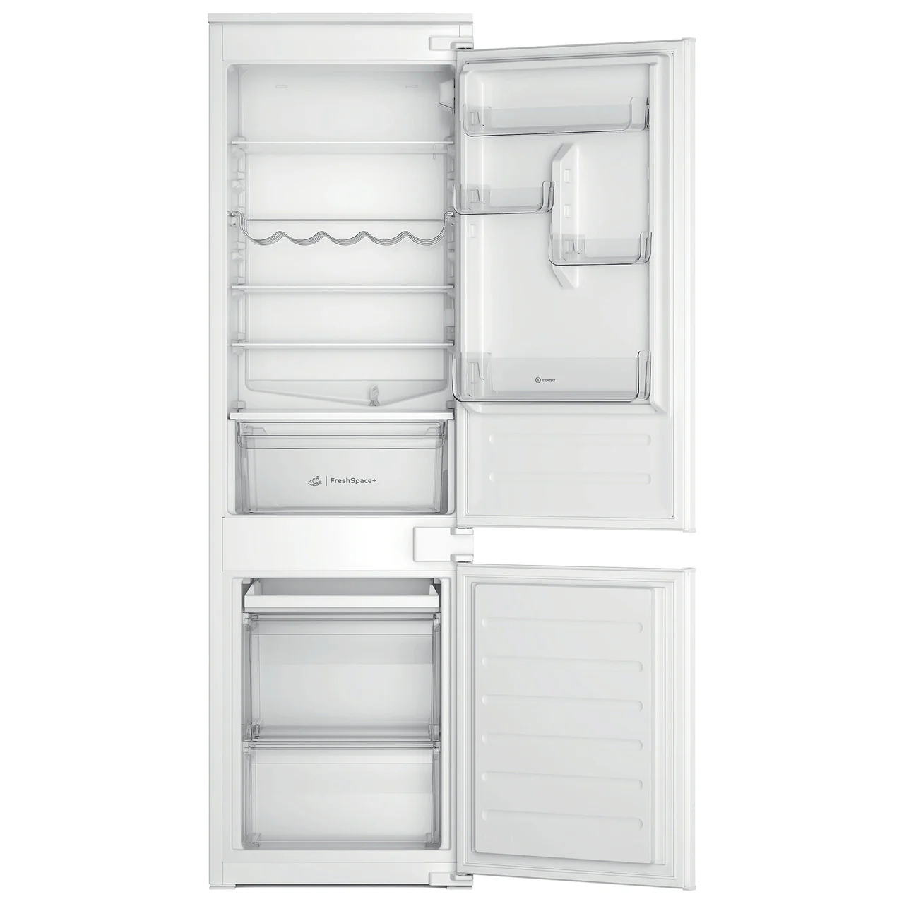 Indesit INC18D011B1 - White 70/30 Integrated Fridge Freezer - E energy rating - Image 2