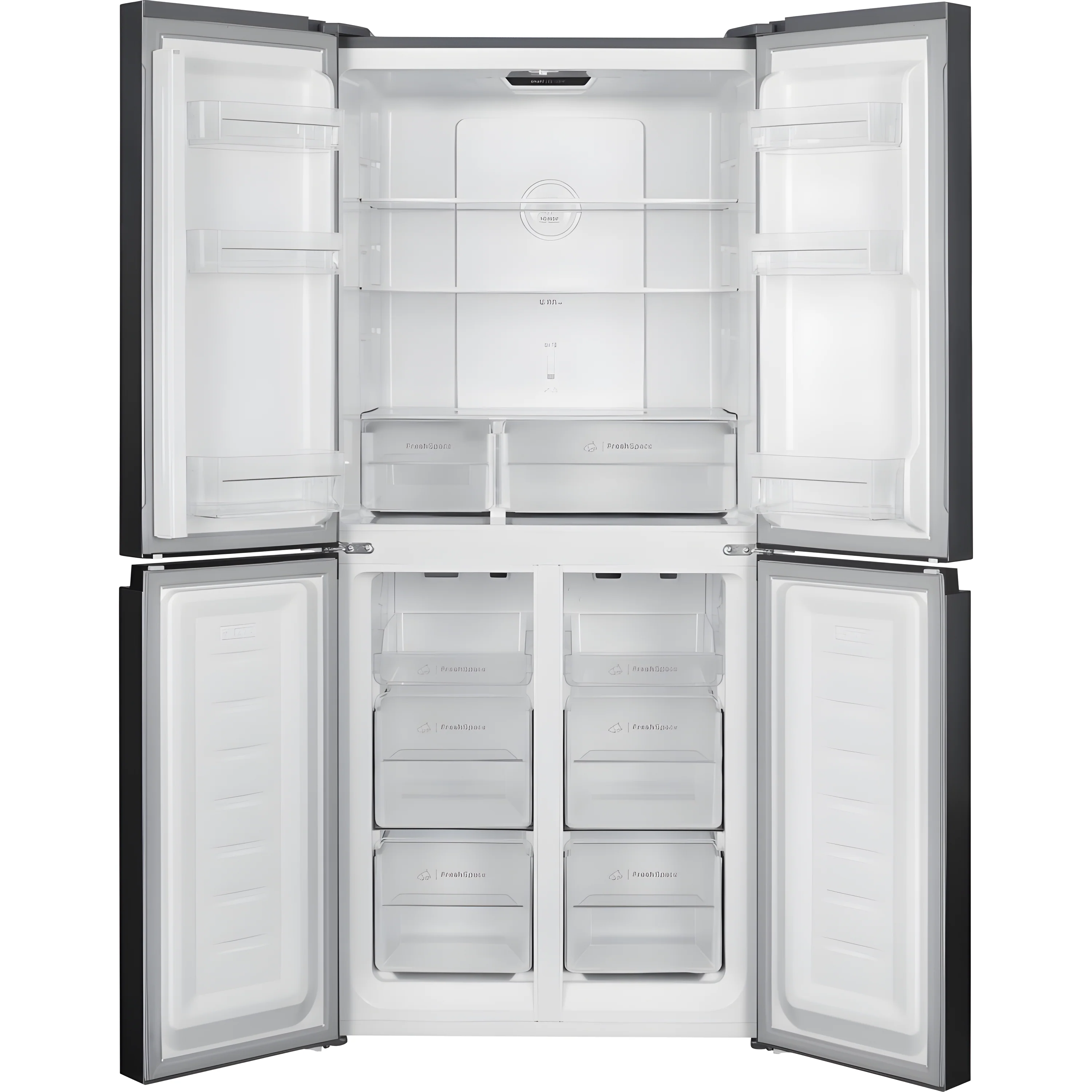 Indesit INGF 6421 XP4UK - Silver American Fridge Freezer - 421L - E Rated - Image 2