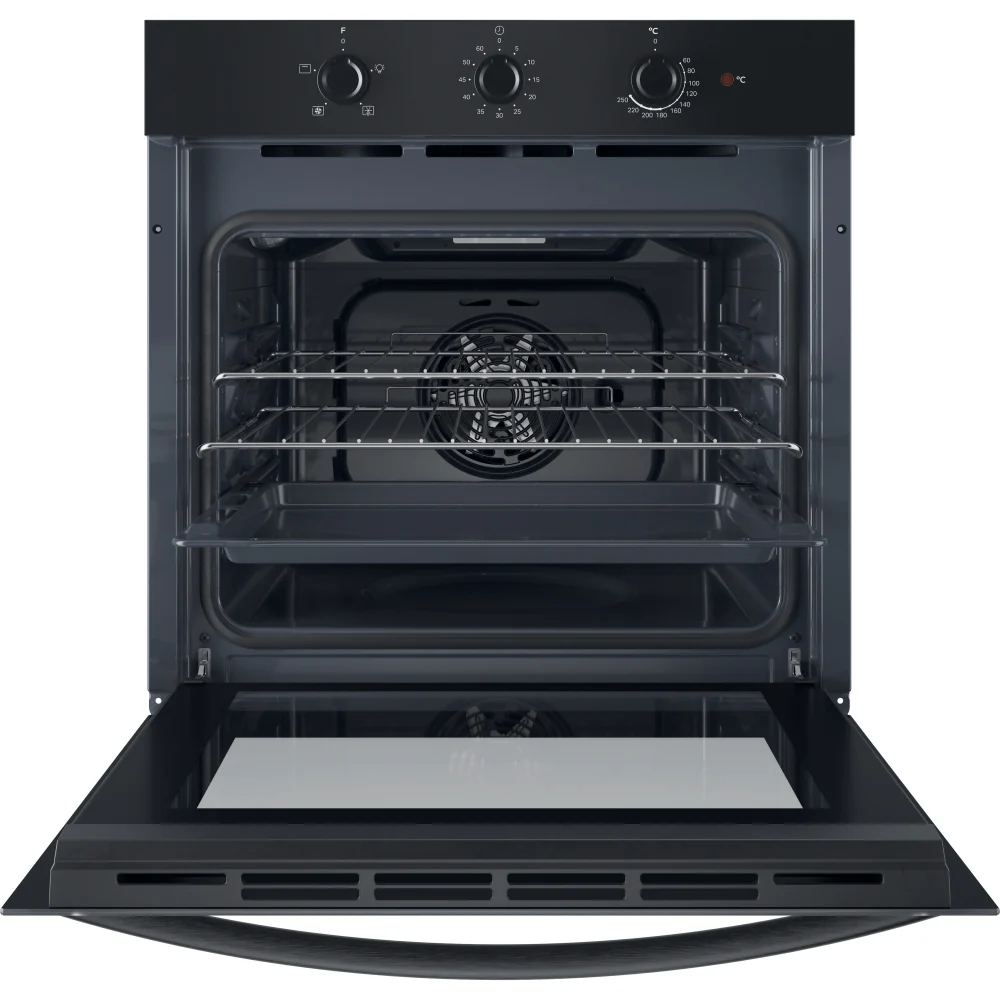 Indesit IO 233 B UK - Black Built-In Single Oven - 66L - A Energy Rated - Image 2