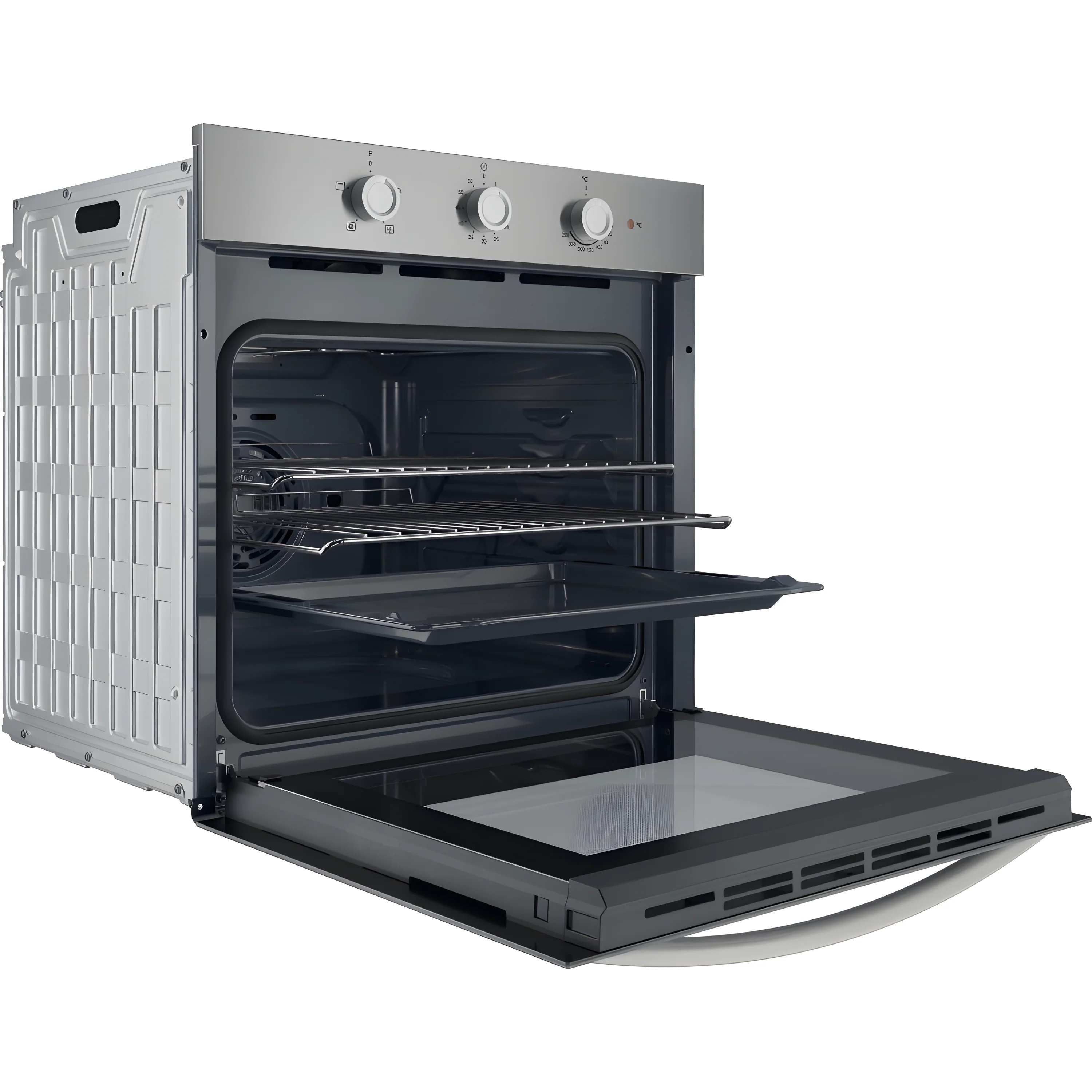 Indesit IO 233 X UK - Stainless Steel Single Oven - 66L - A Energy Rated - Image 2