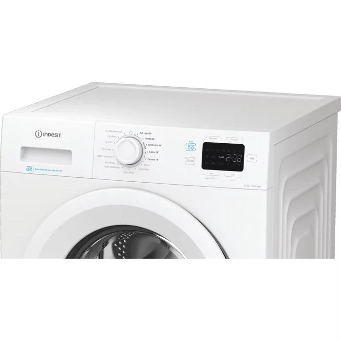 Indesit IP 1146 PUSH&GO UK - White 11KG Washing Machine - 1400 RPM - A energy - Image 4
