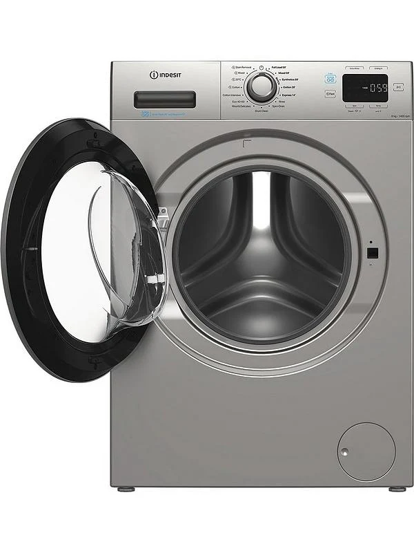 Indesit IP 846S PUSH&GO UK - Silver 8KG Washing Machine - 1400 RPM - A energy - Image 2