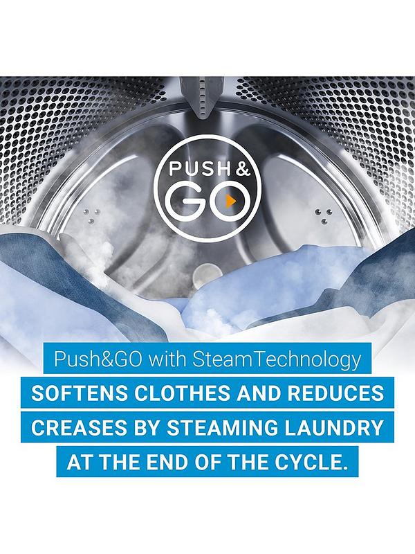 Indesit IP 846S PUSH&GO UK - Silver 8KG Washing Machine - 1400 RPM - A energy - Image 3