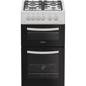 Indesit ITG5GMW - White Gas Twin Cooker - 54L Capacity - A+ Energy