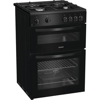 Indesit ITG6GB - Black Gas Twin Cooker - 60cm - A+ Energy - Image 3