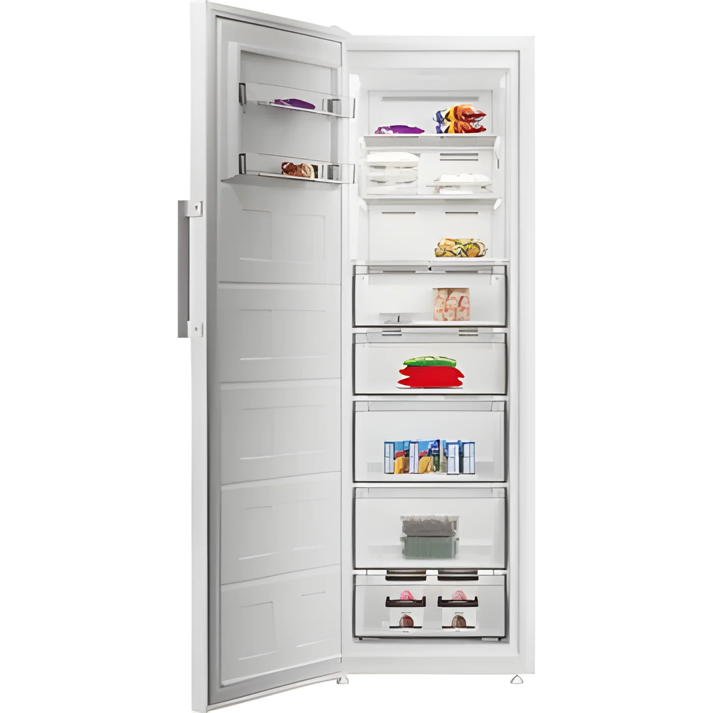 Indesit MFINF 1312 W4UK - White Tall Freezer -Garage Safe - 286L - E Energy - Image 4