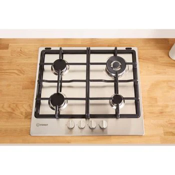 Indesit THP 641 W/IX/I - Stainless Steel 4 Burner Gas Hob - Image 2