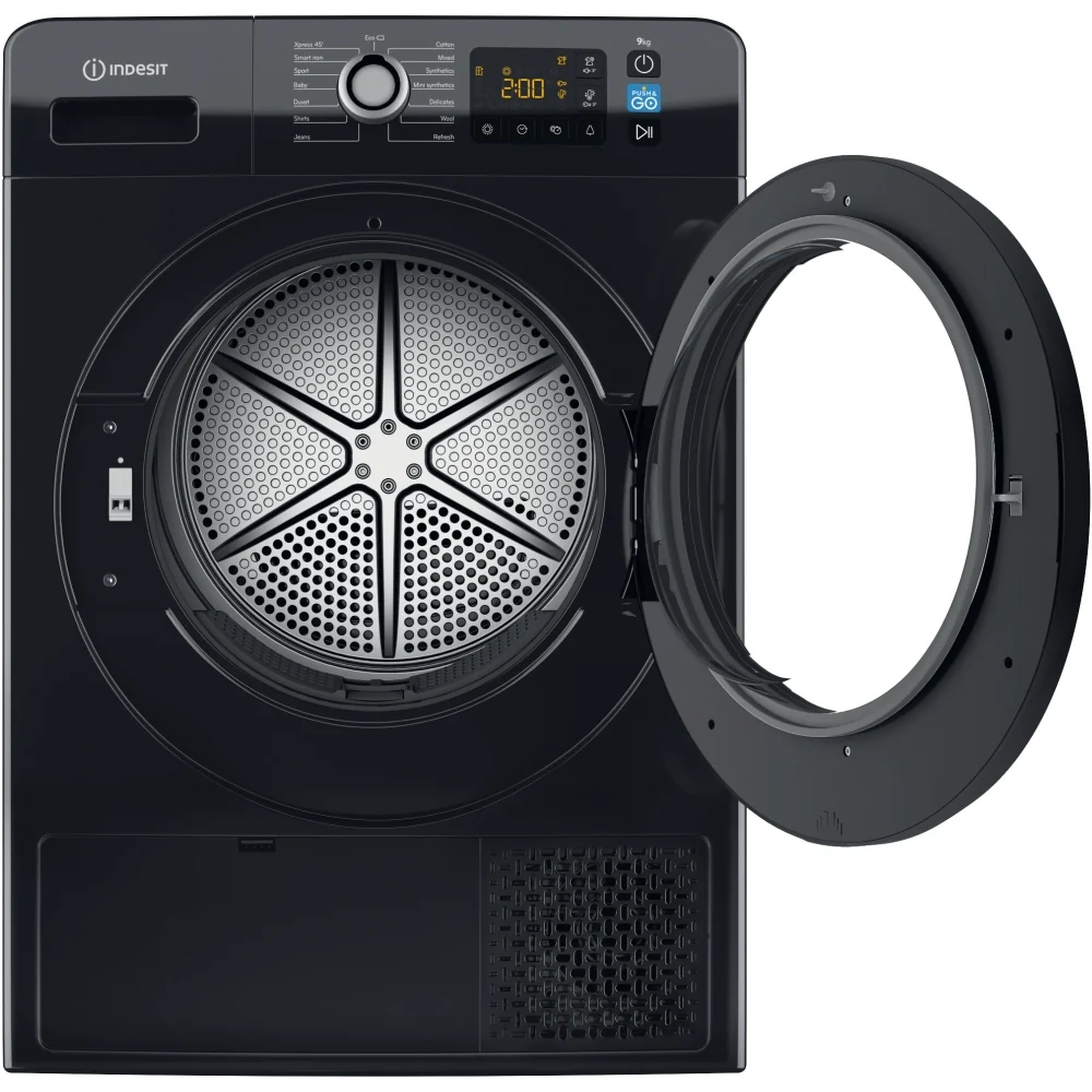 Indesit YT M11 92B X UK - Black Heat Pump Condenser Dryer - A++ energy - Image 3