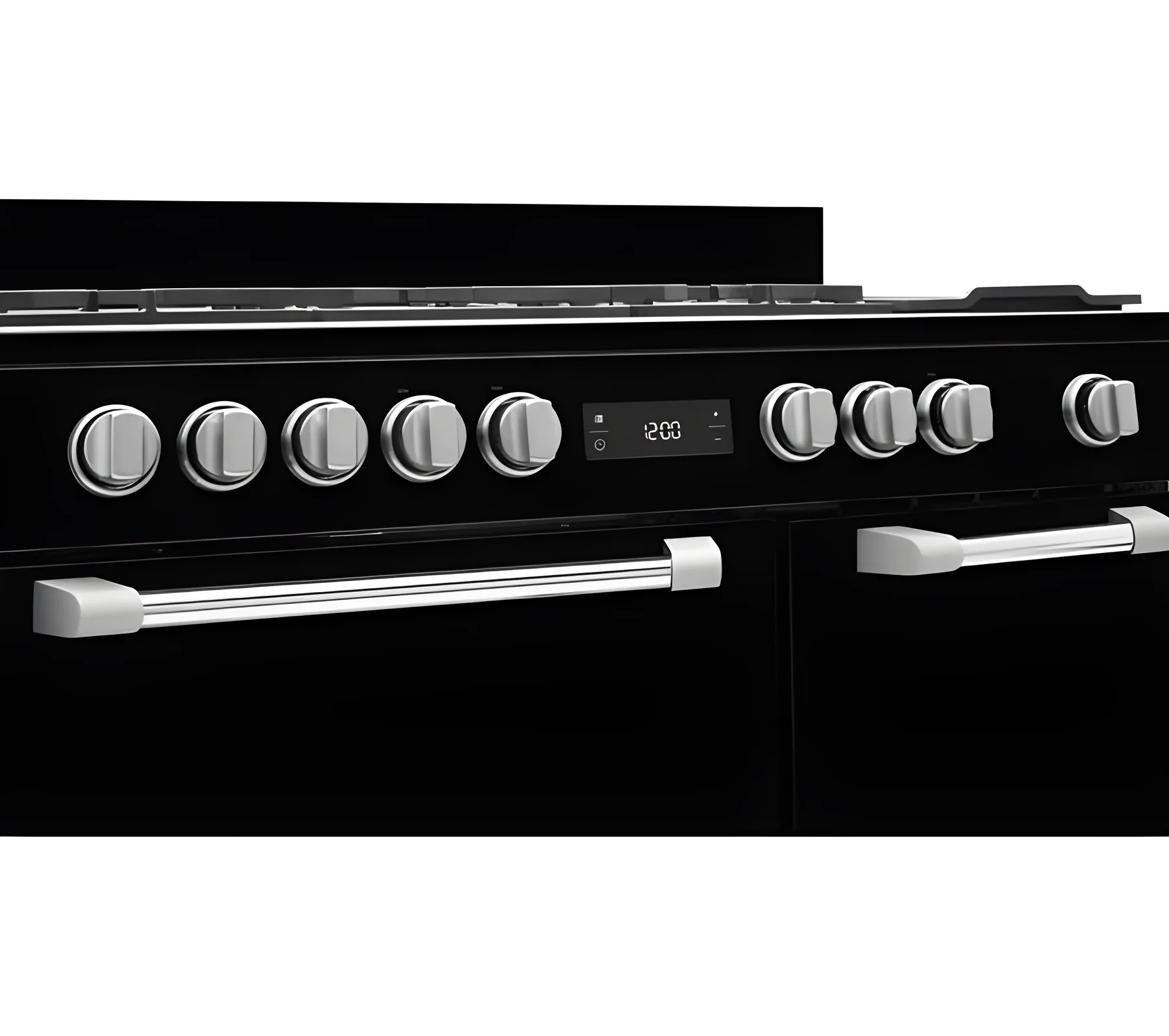 Leisure PR100F530K - Black 100cm Dual Fuel Range Cooker - 3 Ovens, 5 Burners, 75L Capacity - A Energy Rating - Image 2
