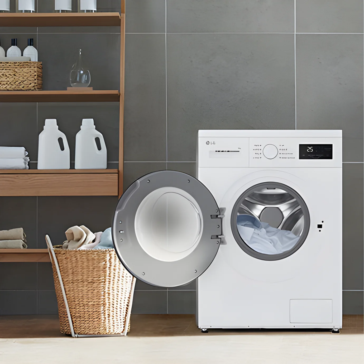 LG F4A10S8NWK - White 8KG Washing Machine - 1400 RPM - A energy - Image 4