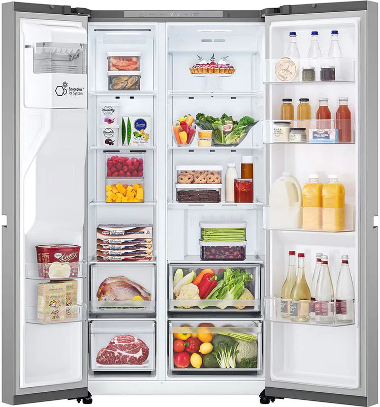 LG GSLC40PYPE - Prime Silver American Fridge Freezer - 417L Fridge/221L Freezer - E Rated - Image 4