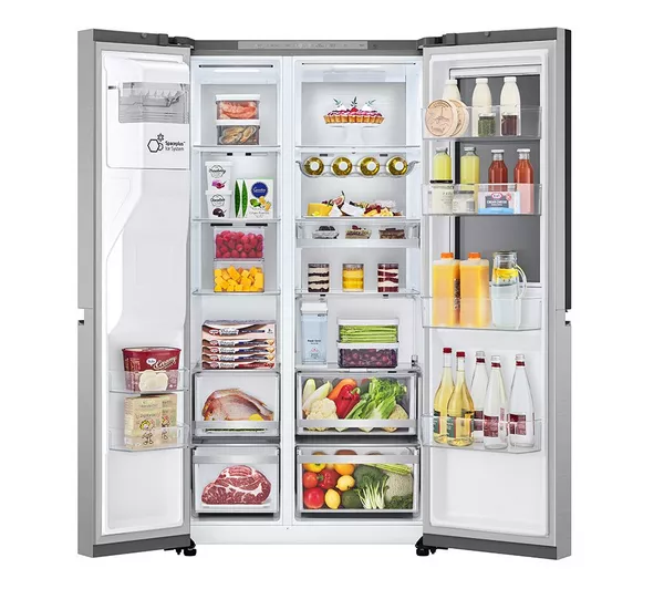 LG GSXE91BSAD - Brushed Steel American Fridge Freezer - 635L - D Energy