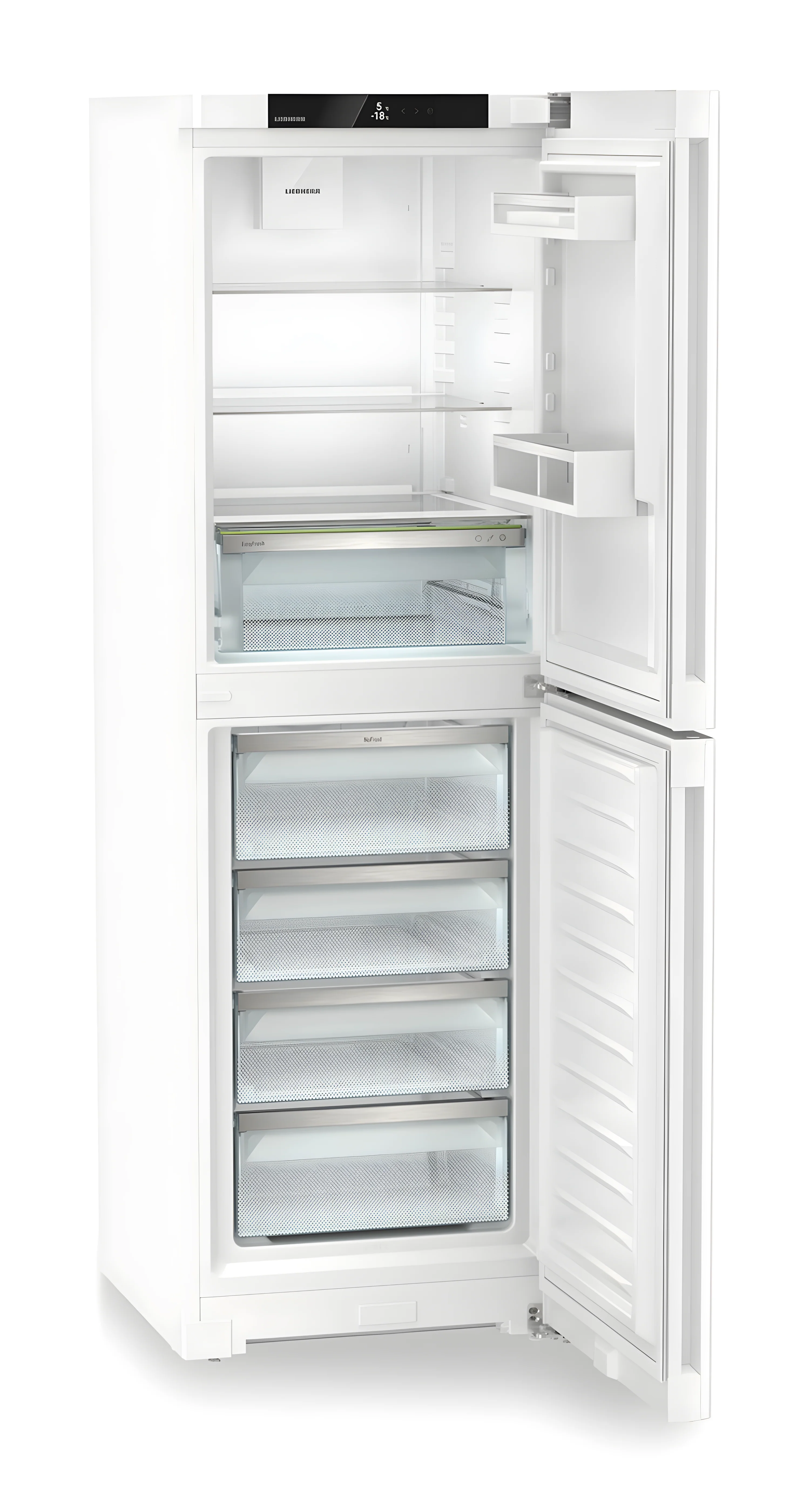 Liebherr CND5204 - White Freestanding Frost Free Fridge Freezer - D energy - Image 2
