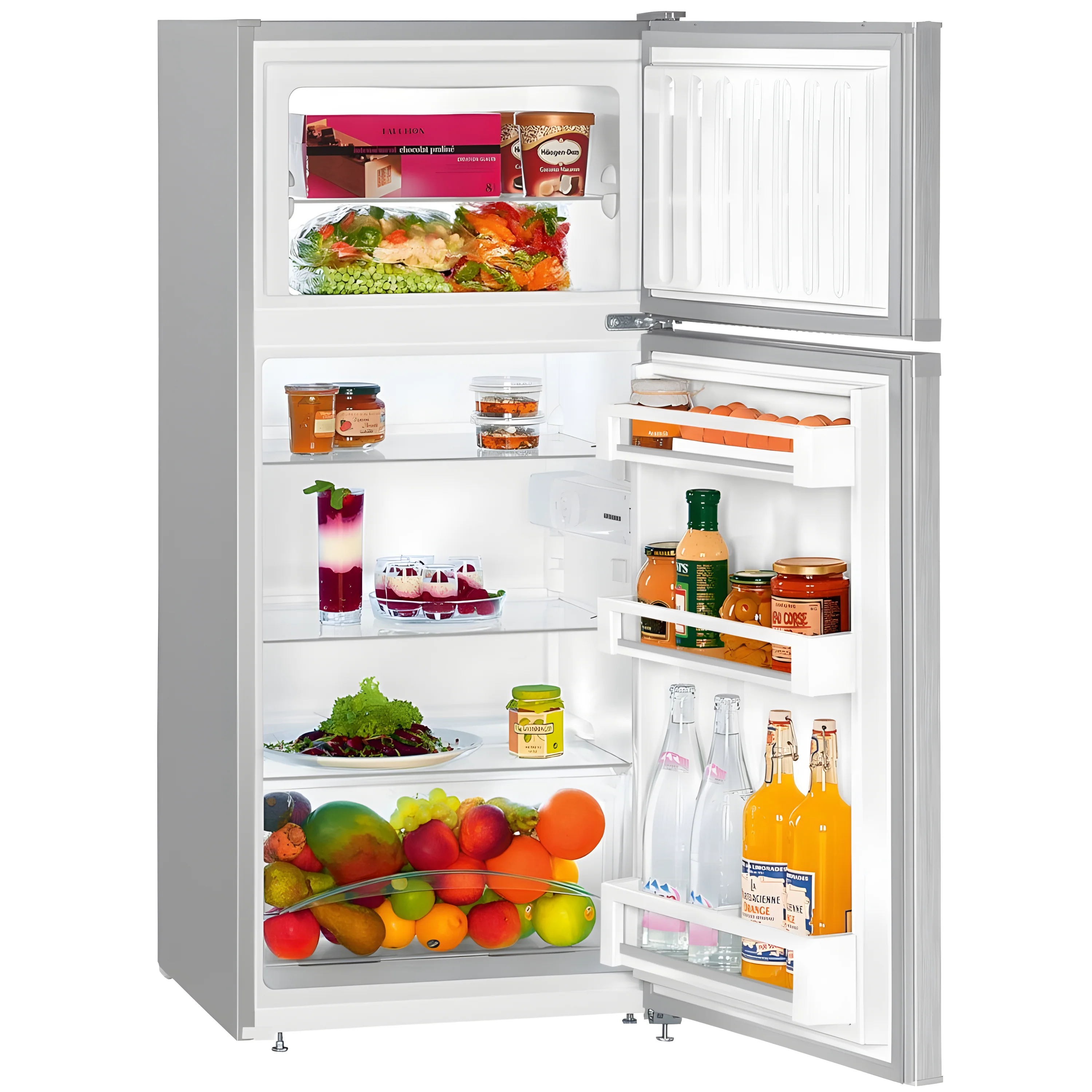 Liebherr CTELE2131 - Silver Freestanding 80/20 Fridge Freezer - E energy - Image 4