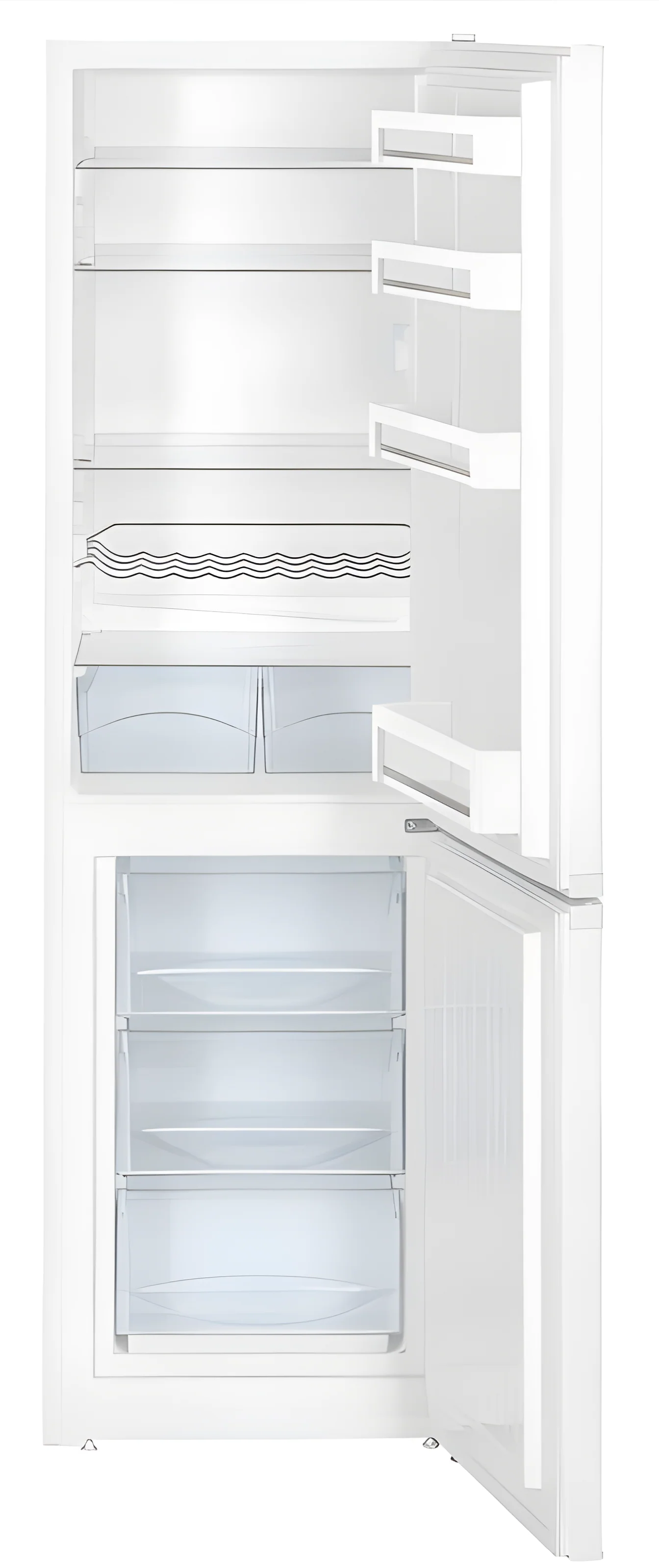 Liebherr CUE3331 - White Freestanding 60/40 Fridge Freezer - 296L - E Rated - Image 2