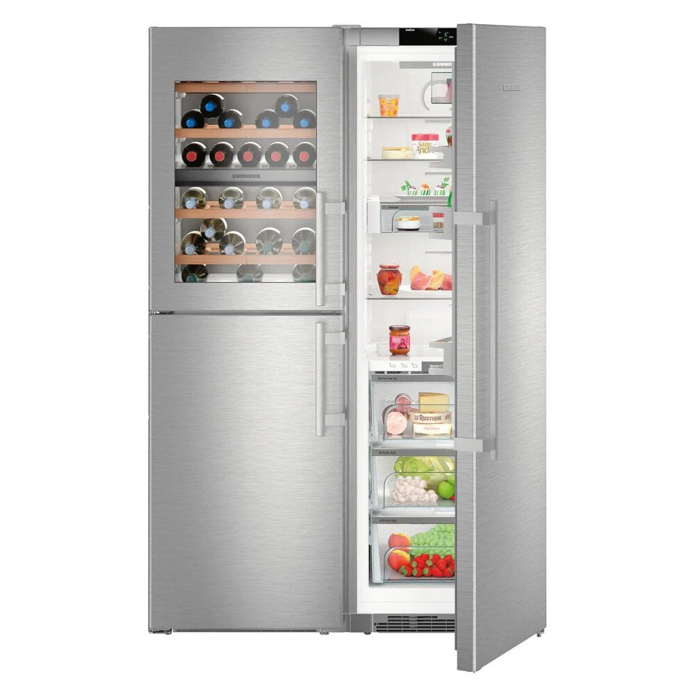 Liebherr SBSES 8496 PremiumPlus BioFresh - Stainless Steel American Fridge Freezer - 372L Fridge, 133L Freezer - D Rated - Image 3