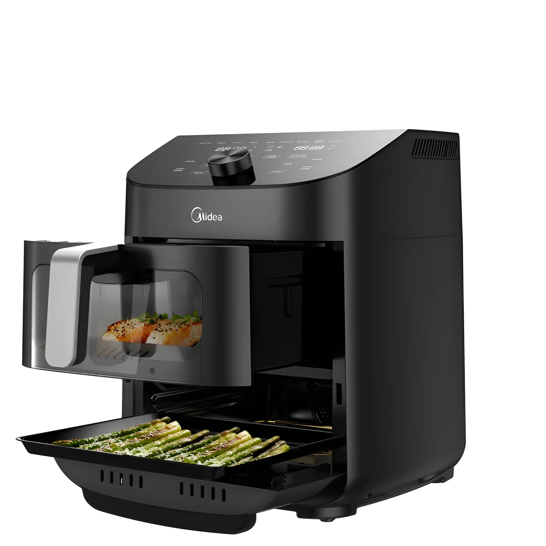 Midea MAF112B0BPKW - Black 11L Two-zone Air Fryer - 1900W - B energy - Image 3