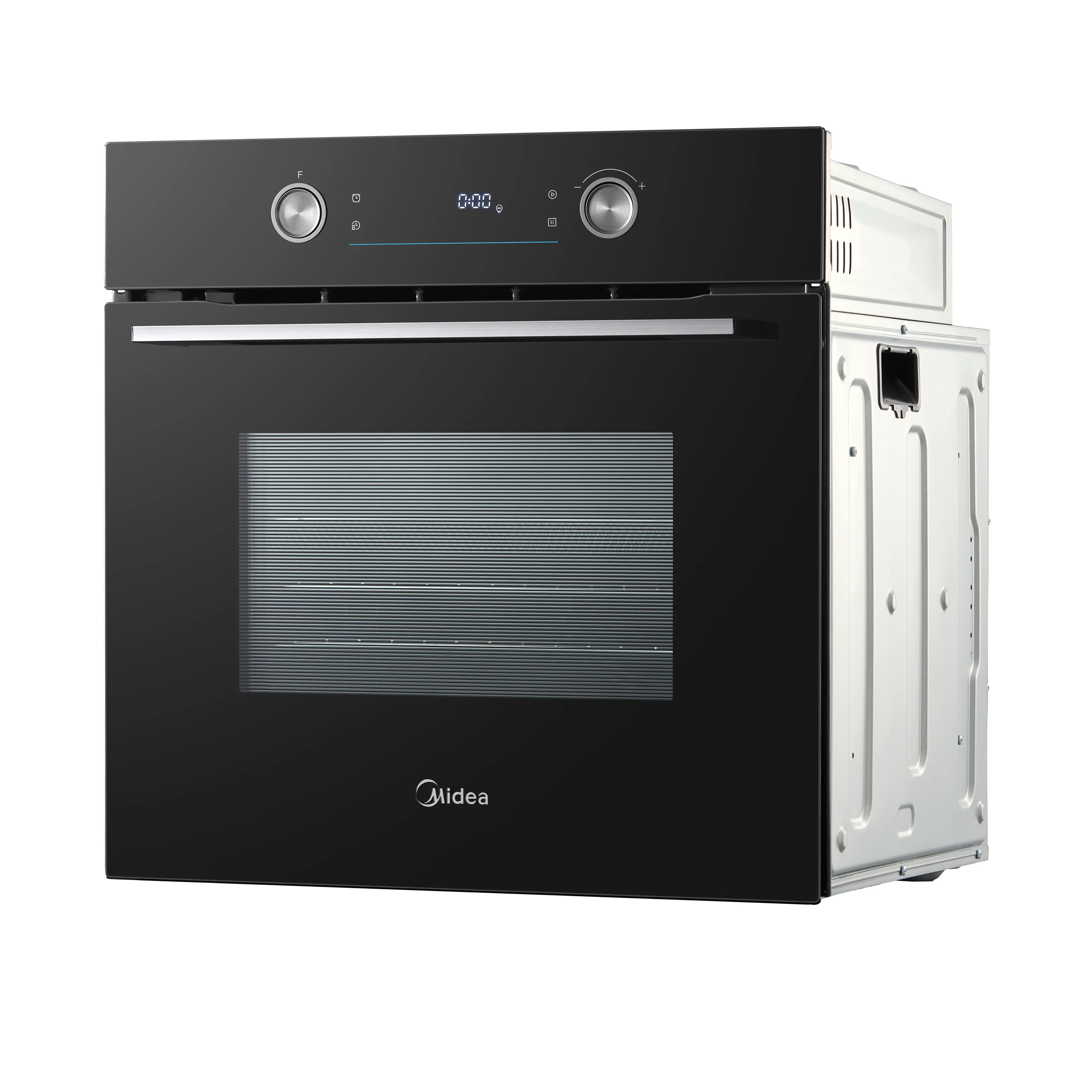 Midea MBO65P90E3-BK - Black 71L Built-in Single Oven - Pyrolytic Cleaning - A+ Energy - Image 2