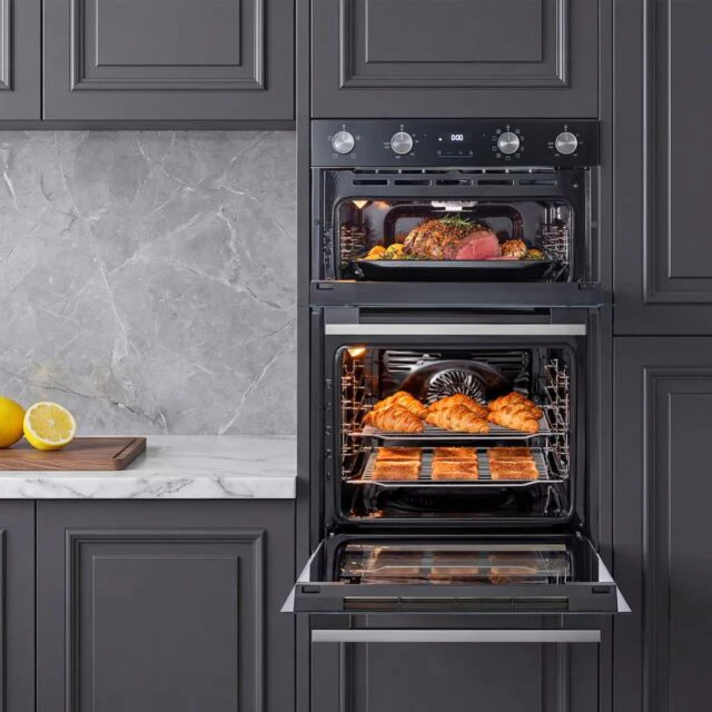Midea MBOD70M30D0-BK - Black Built-In Double Oven - 110L - A Energy - Image 6