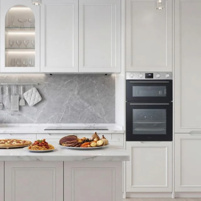 Midea MBOD70M30D0-SS - Stainless Steel Built-In Double Oven - 72L/38L - AA Rated - Image 3