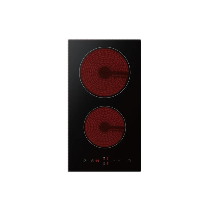 Midea MCH300D111K0 - Black 30cm Ceramic Hob - 2 Cooking Zones