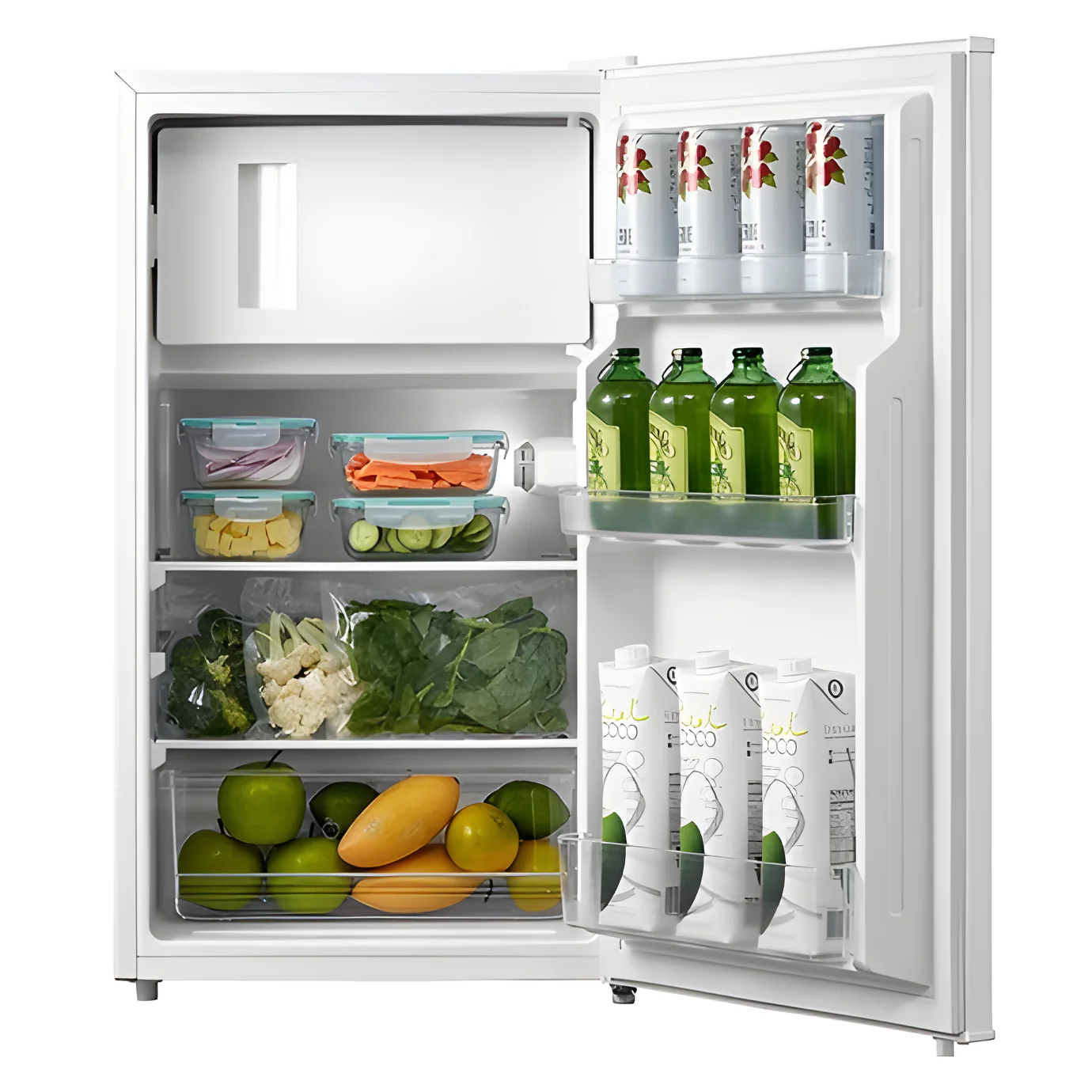 Midea MDRD125FGE01 - White Under Counter Fridge - 80L - E Energy - Image 2