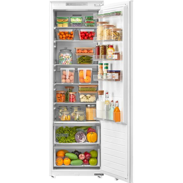 Midea MDRE423FGE01D - White Built In Fridge - 304 Litres - E Energy Rating sliding hinge