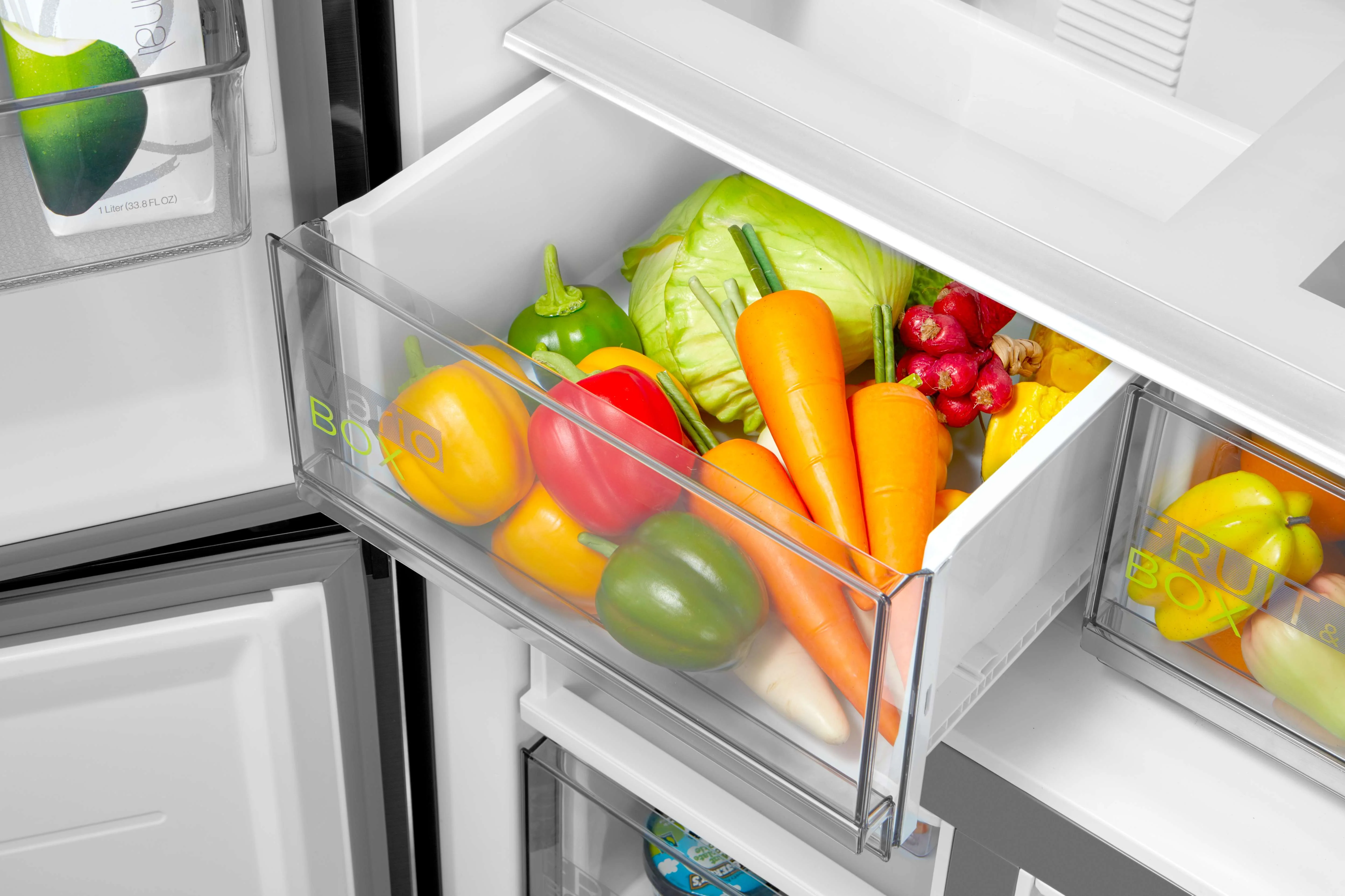Midea MDRF632FIE46 - Stainless steel Side By Side Frost Free Fridge Freezer - E energy - Image 5