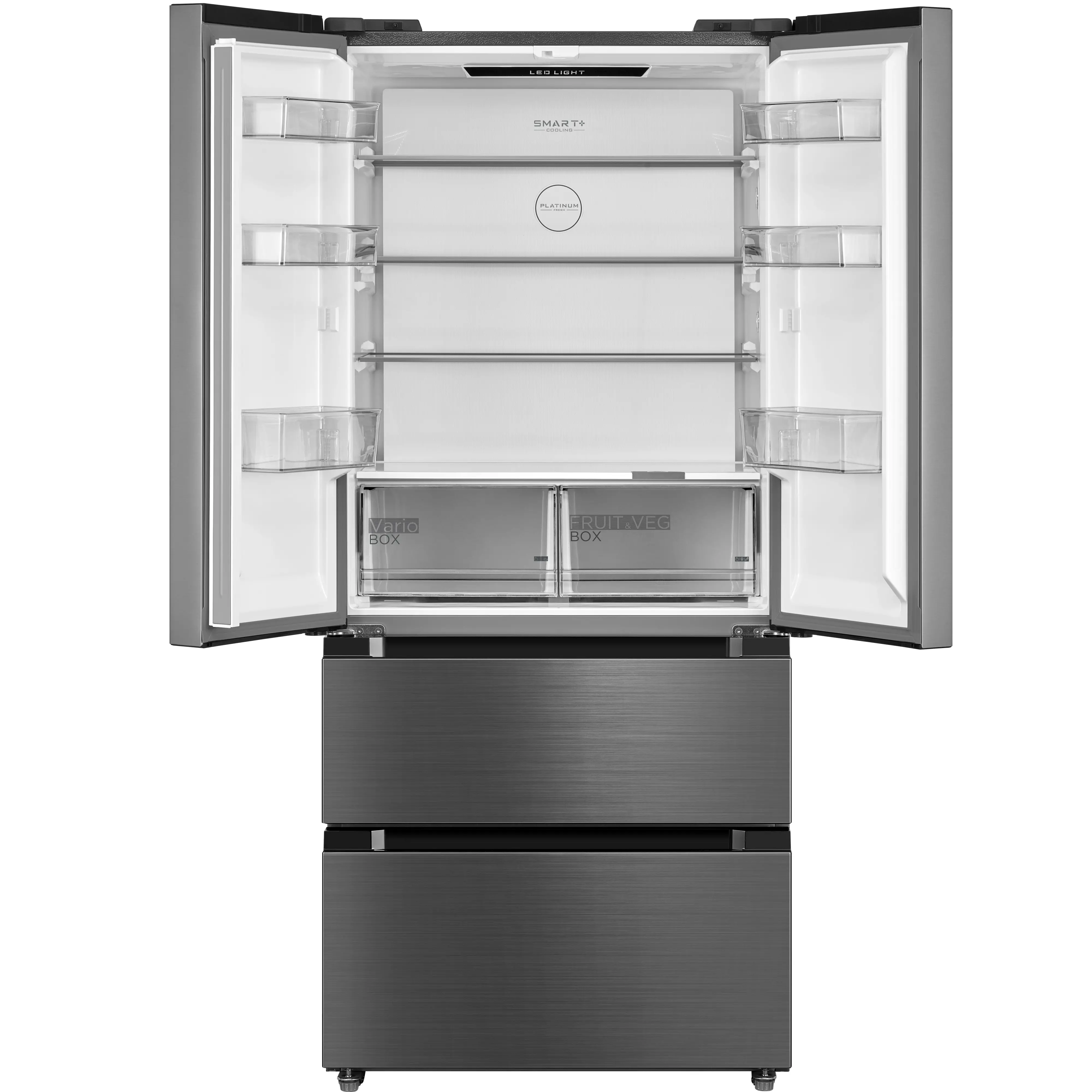 Midea MDRF692FIE46 - Inox 516L American Fridge Freezer - French Door & Freezer Drawer - No Frost - E Energy - Image 4