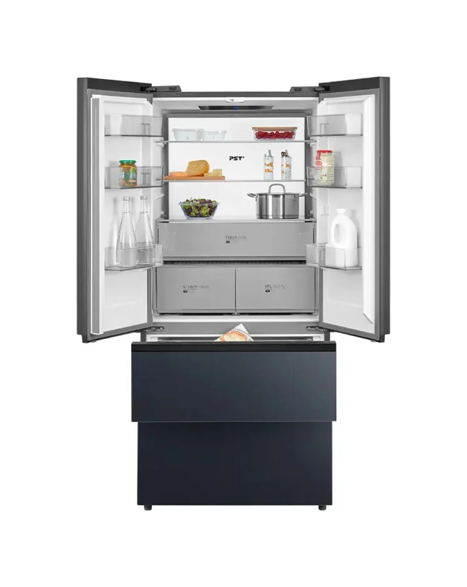 Midea MDRF705BIE70 - Black American Fridge Freezer - 515L French Door - E Energy