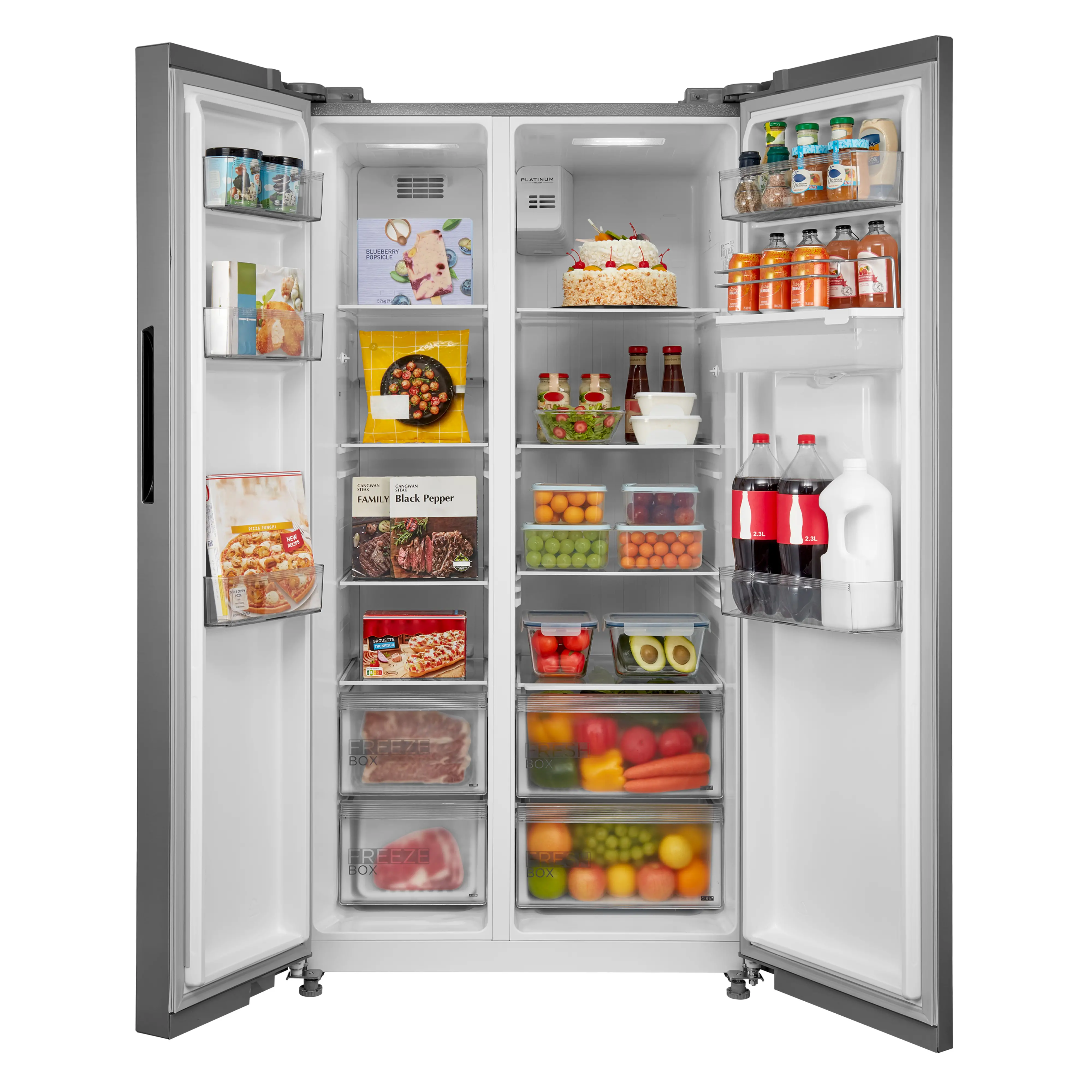 Midea MDRS710FGD46W - White American Fridge Freezer - 553L - D Energy - Image 5
