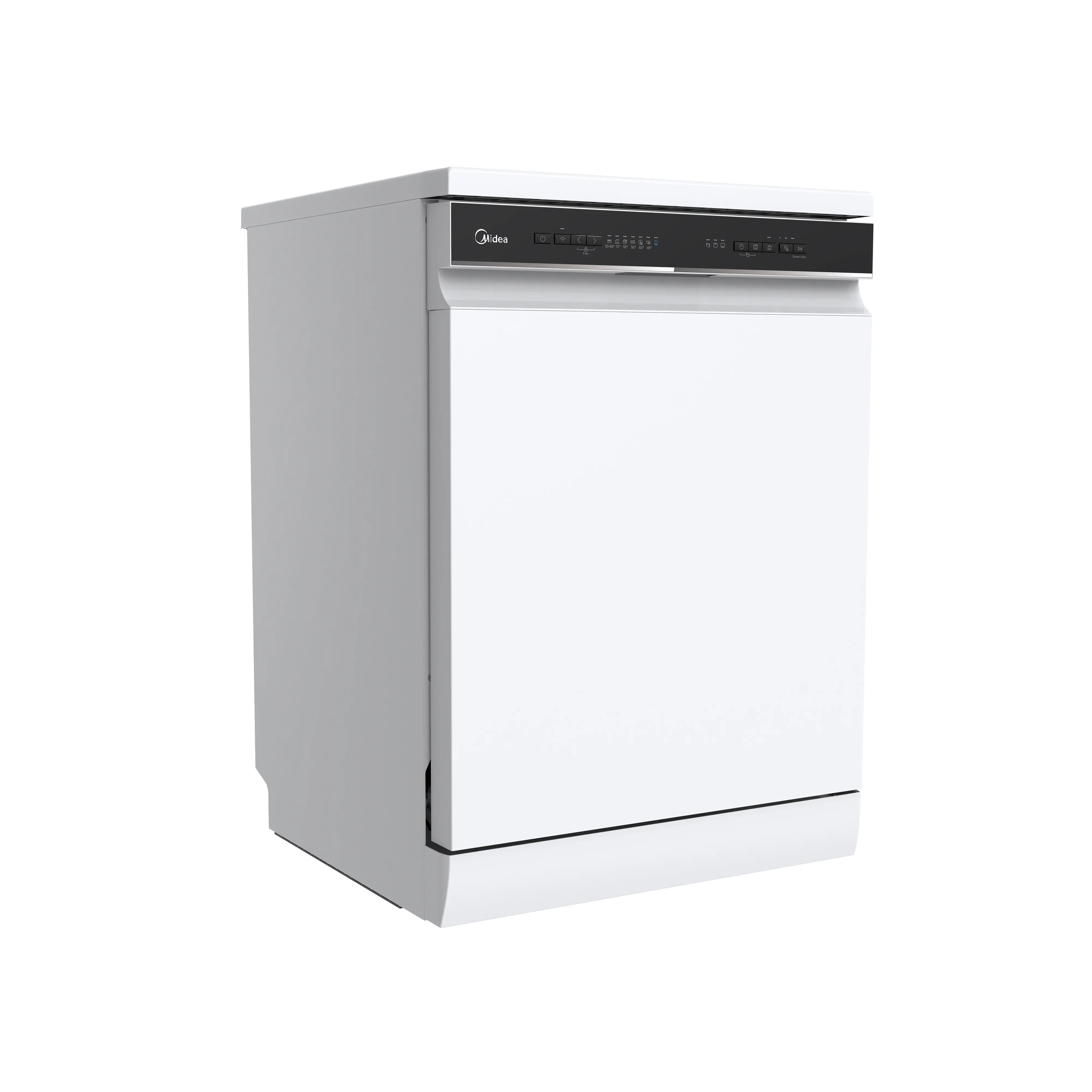 Midea MDWEF1433D(W)-WG-UK - White 14 Place Freestanding Dishwasher - 60cm - C Rated - Image 2