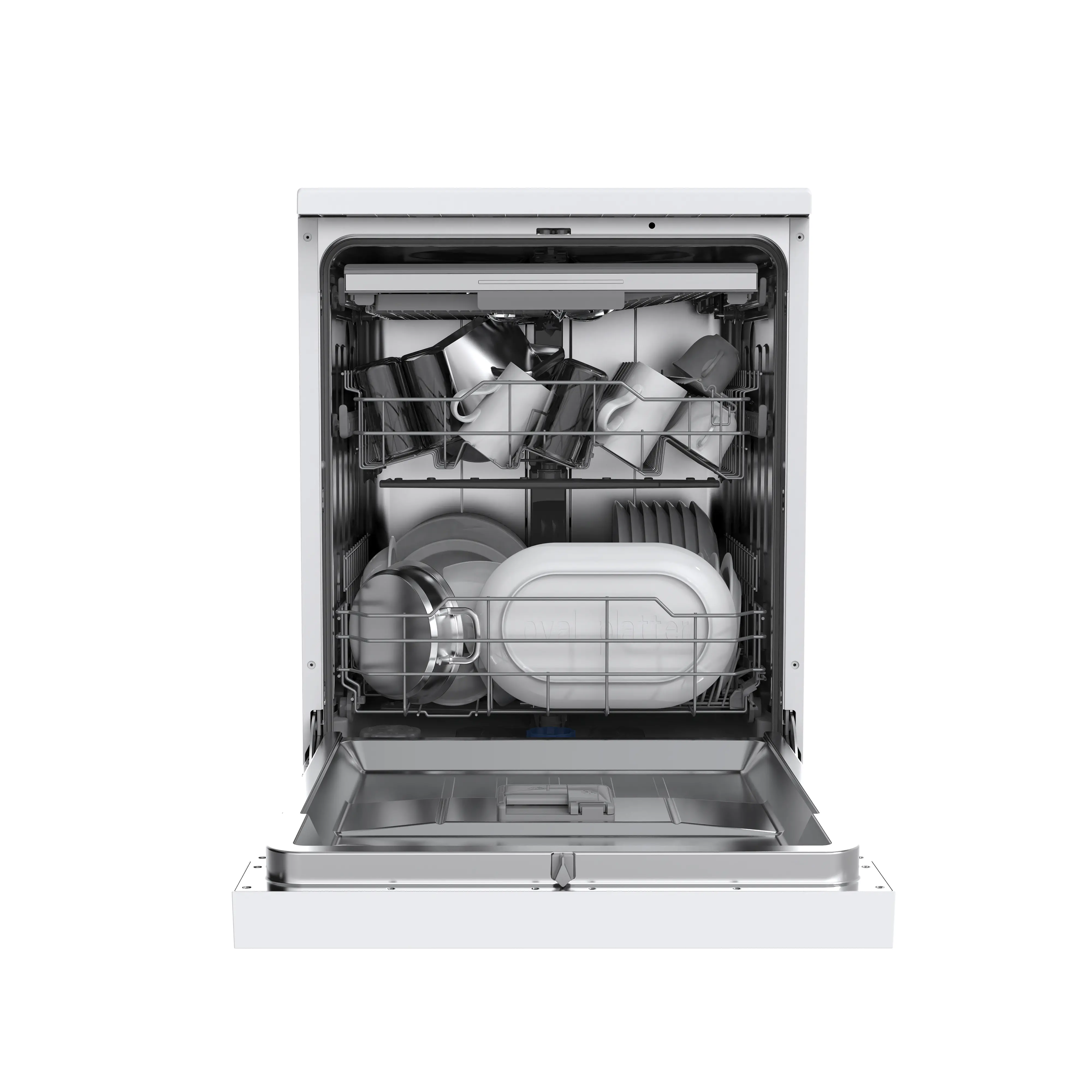 Midea MDWEF1433D(W)-WG-UK - White 14 Place Freestanding Dishwasher - 60cm - C Rated - Image 5