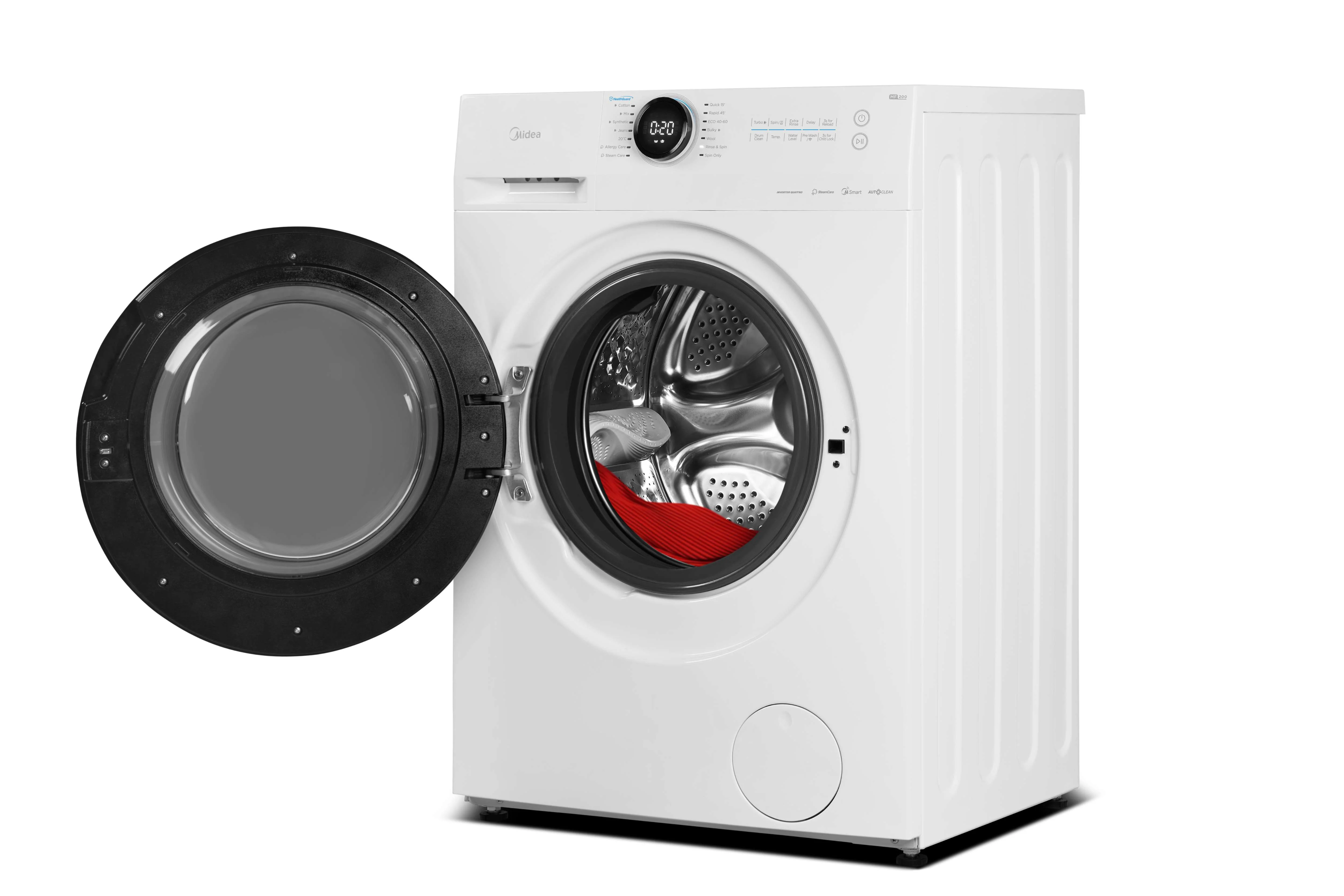 Midea MF20EW100WB - Wi-Fi Connected - White 10KG Washing Machine - 1400 RPM - A energy - Image 4