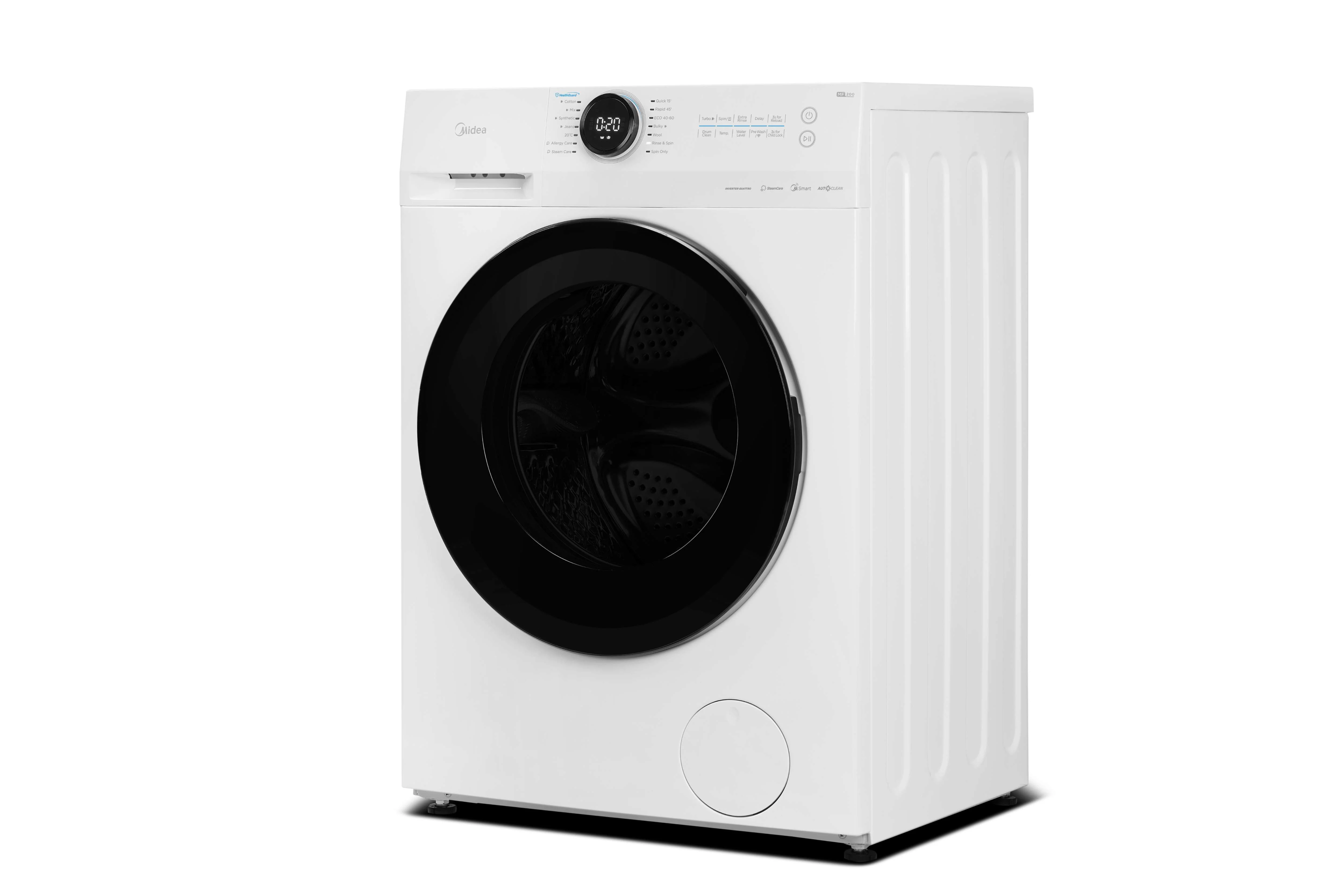 Midea MF20EW80WB - White 8KG Washing Machine - 1400 RPM - A Energy - Image 3