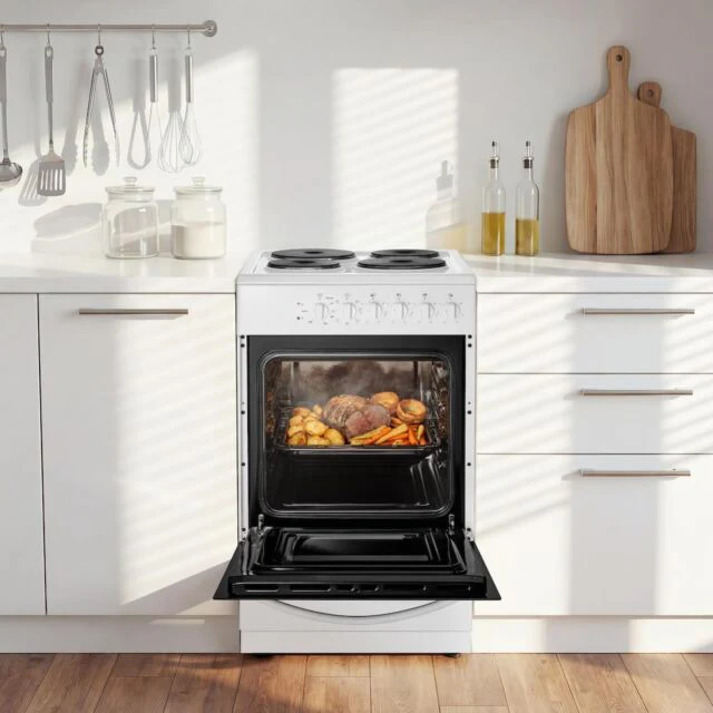 Midea MFO20DME4H109-WH - White 50cm Freestanding Electric Cooker - Sealed Plates - A Energy - Image 5