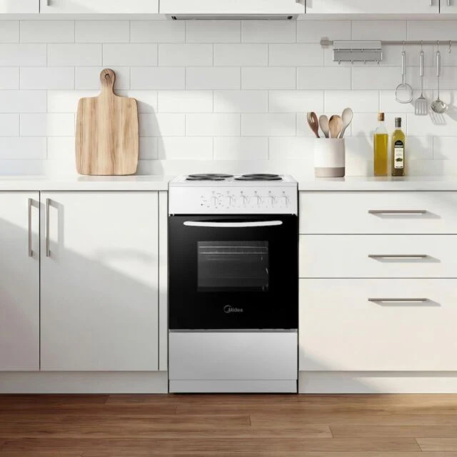 Midea MFO20DME4H109-WH - White 50cm Freestanding Electric Cooker - Sealed Plates - A Energy - Image 6