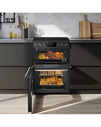 Midea MFO24EME4R118-BK - Black 60cm Double Oven Freestanding Cooker with Ceramic Hob - AA Rated - Image 3