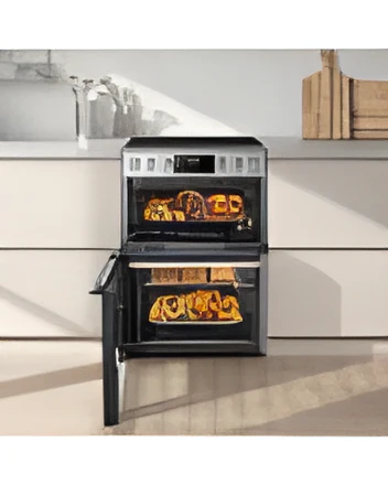 Midea MFO24EME4R118-SS - Stainless Steel 60cm Double Oven Freestanding Cooker - Ceramic Hob - A Energy - Image 3